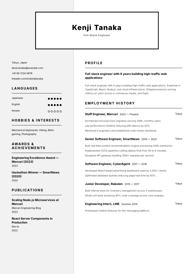 Minimal preview